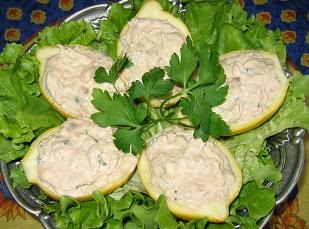 Limoni ripieni a barchetta bimby