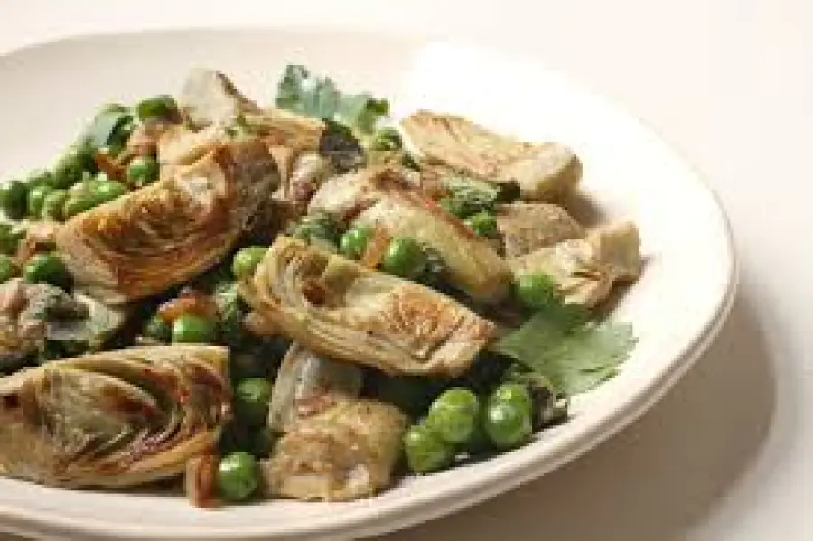 Carciofi con piselli Bimby