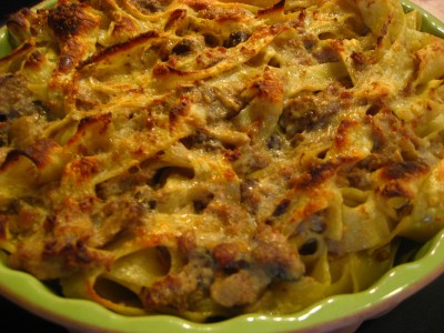 Pappardelle Salsiccia e funghi