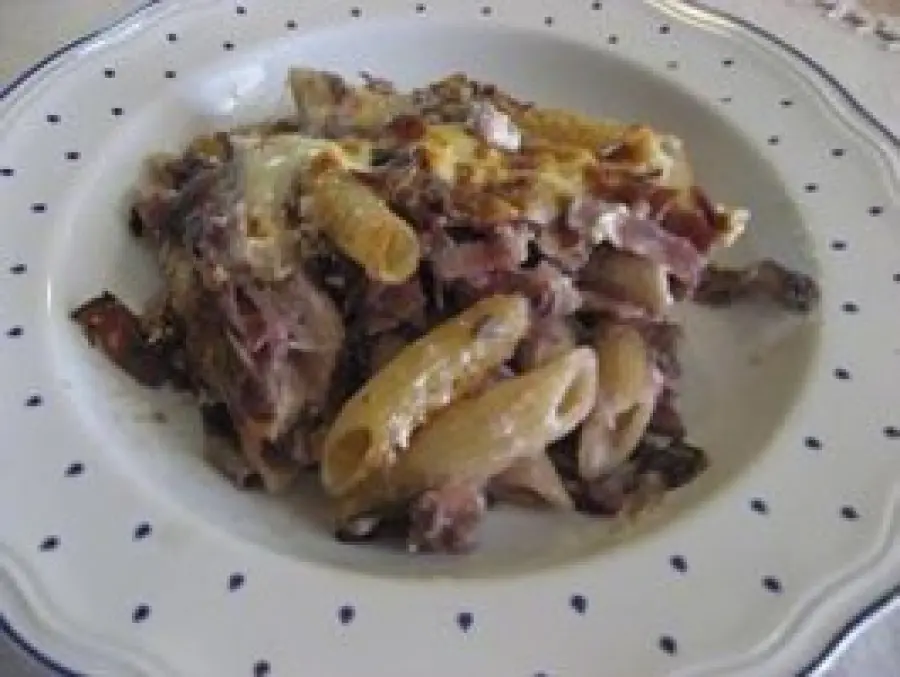 Pasta speck radicchio e fontina Bimby
