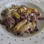Pasta speck radicchio e fontina Bimby