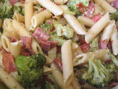 Sciambrotti (Penne broccoletti e pancetta ) Bimby