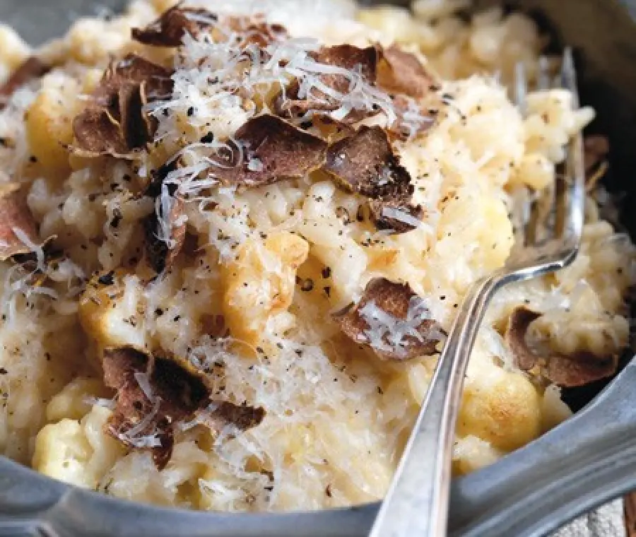 Risotto tartufo bianco e funghi bimby