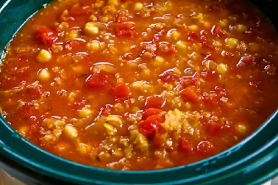 Lenticchie in succo di pomodoro