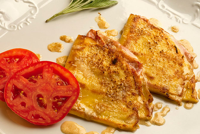 Crepes prosciutto e fontina bimby