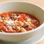 Pasta e fagioli con castagne