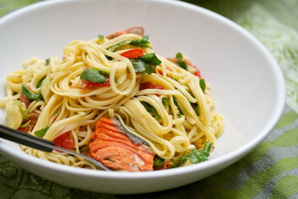 Linguine e salmone Bimby