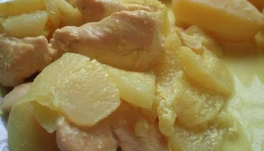 Spezzatino di pollo con le mele bimby