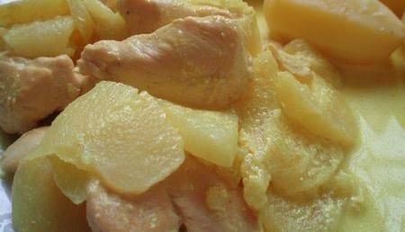 Spezzatino di pollo con le mele bimby