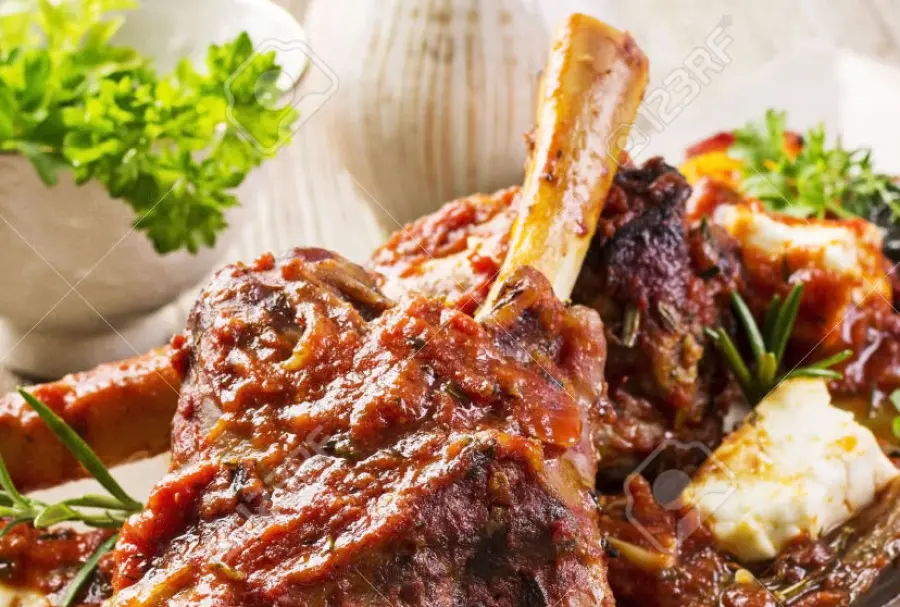 Brasato di Agnello con Ceci, Patate e Spinaci Bimby