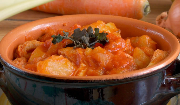 Trippa al Pomodoro con Patate Bimby