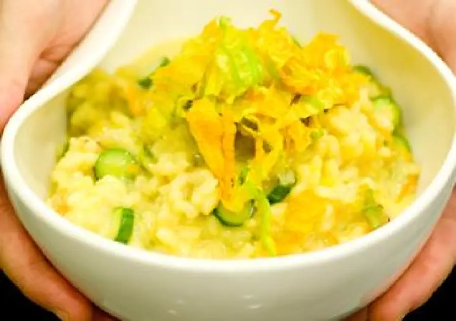 Risotto zucchine zafferano