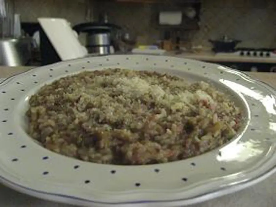 Risotto Speck e piselli Bimby