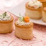 Vol au vente con mousse di tonno bimby