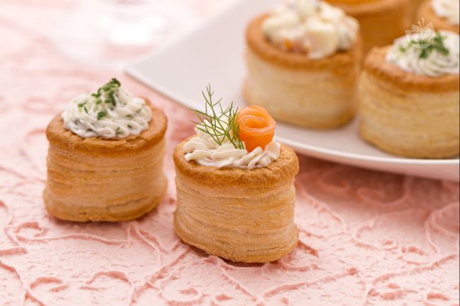 Vol au vente con mousse di tonno bimby