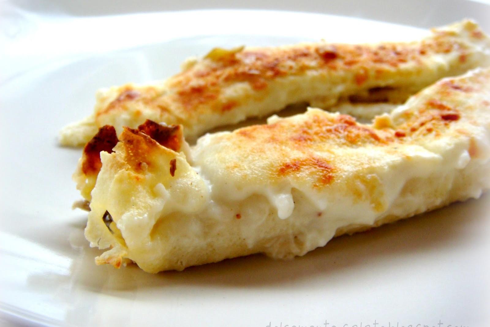 Crespelle farcite con salsa di noci e radicchio bimby tm5