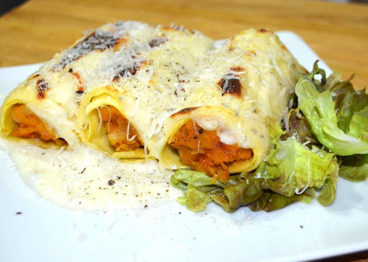 Cannelloni di grano saraceno e zucca Bimby