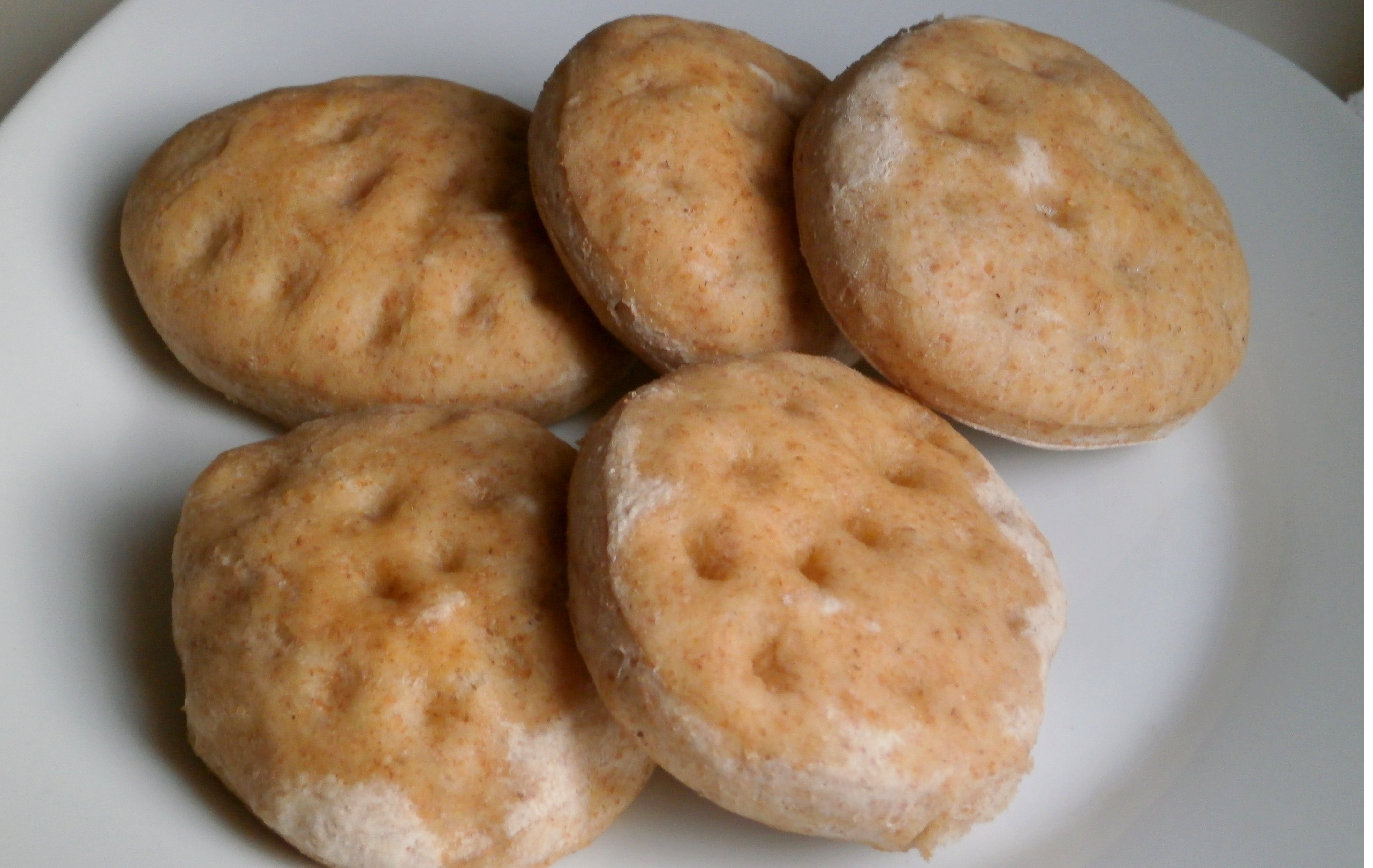 Focaccine integrali con olive Bimby