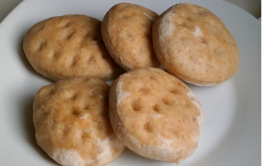 Focaccine integrali con olive Bimby