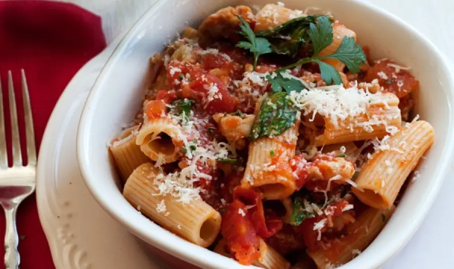 Rigatoni alla cilentana Bimby